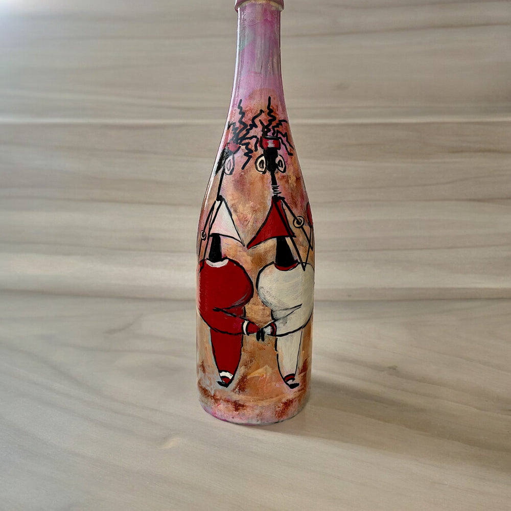 
                      
                        Hand Painted Glass Bottle - Dancing Characters
                      
                    