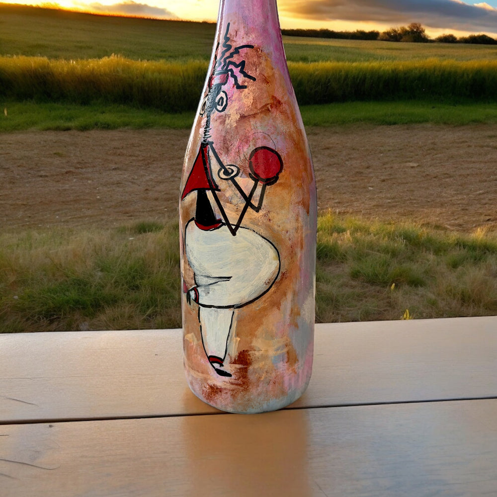 
                      
                        Hand Painted Glass Bottle - Dancing Characters
                      
                    