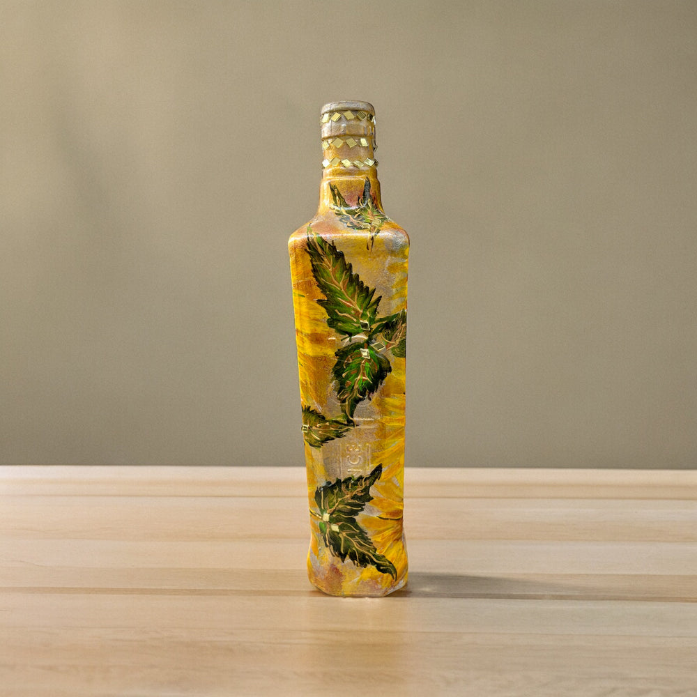 
                      
                        Hand Painted Glass Bottle - Sunflowers
                      
                    