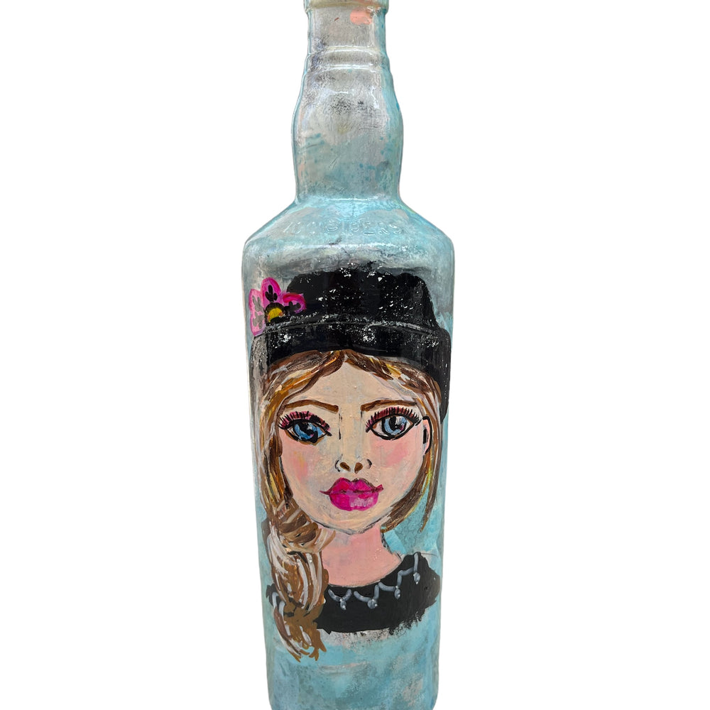 
                      
                        Hand Painted Glass Bottle - Blue Eyed
                      
                    