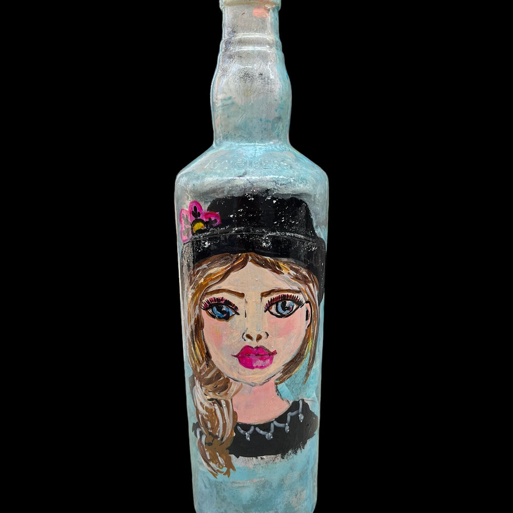 
                      
                        Hand Painted Glass Bottle - Blue Eyed
                      
                    