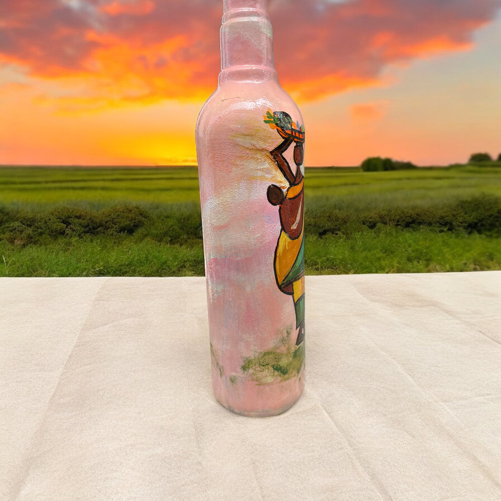 
                      
                        Hand Painted Glass Bottle - Walk
                      
                    