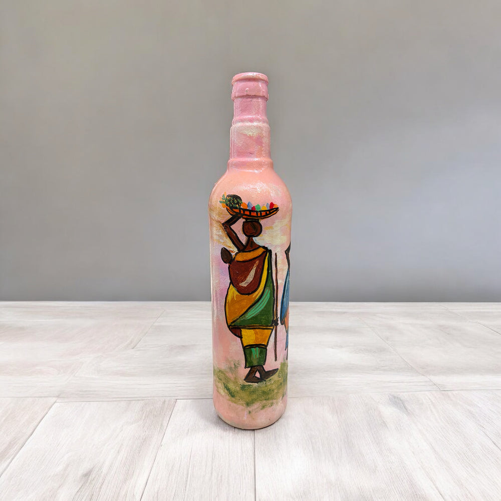 
                      
                        Hand Painted Glass Bottle - Walk
                      
                    