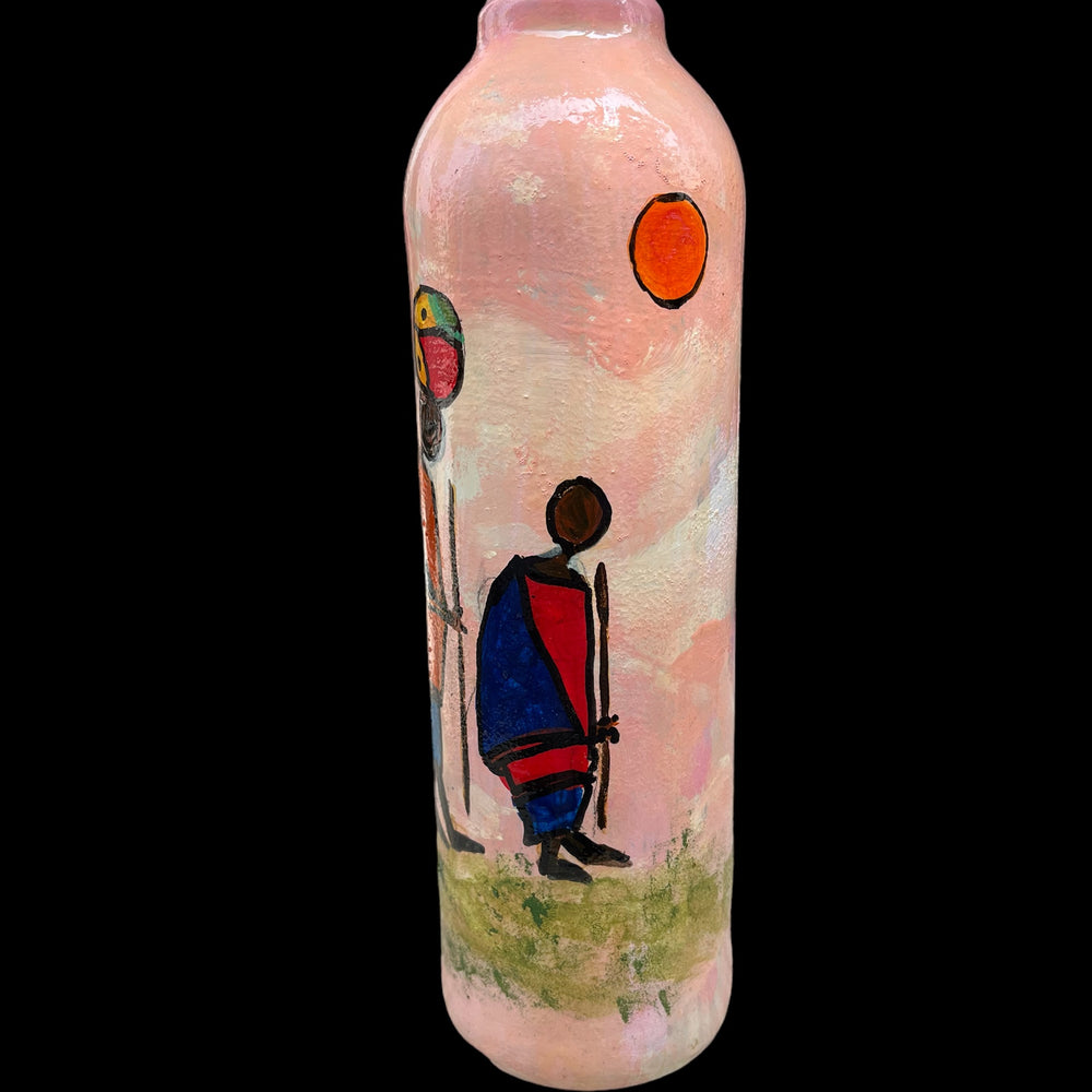 
                      
                        Hand Painted Glass Bottle - Walk
                      
                    