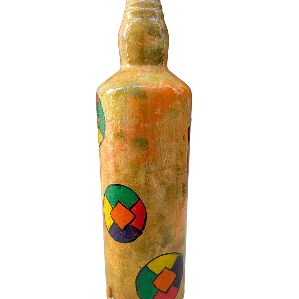 
                      
                        Hand Painted Glass Bottle - Abstract Face
                      
                    