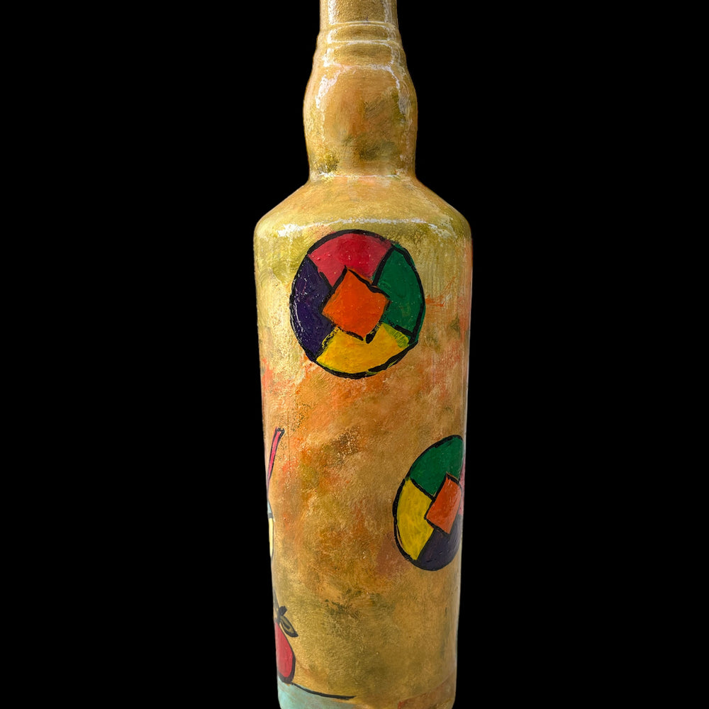 
                      
                        Hand Painted Glass Bottle - Abstract Face
                      
                    