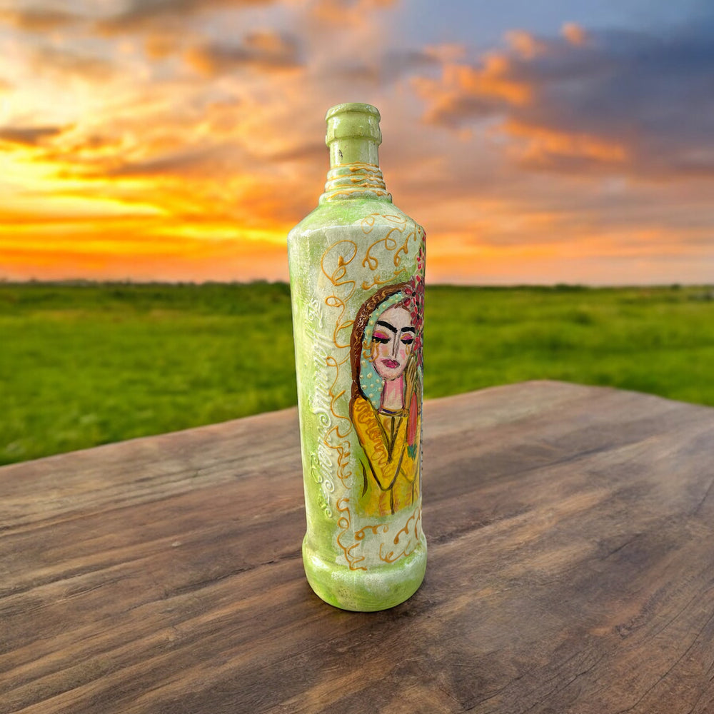 
                      
                        Hand Painted Glass Bottle - Friends
                      
                    