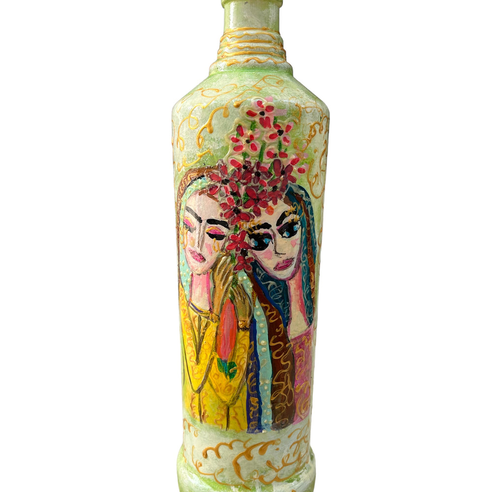 
                      
                        Hand Painted Glass Bottle - Friends
                      
                    