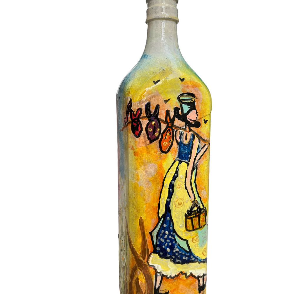 
                      
                        Hand Painted Glass Bottle - Whispers of the Meadow
                      
                    