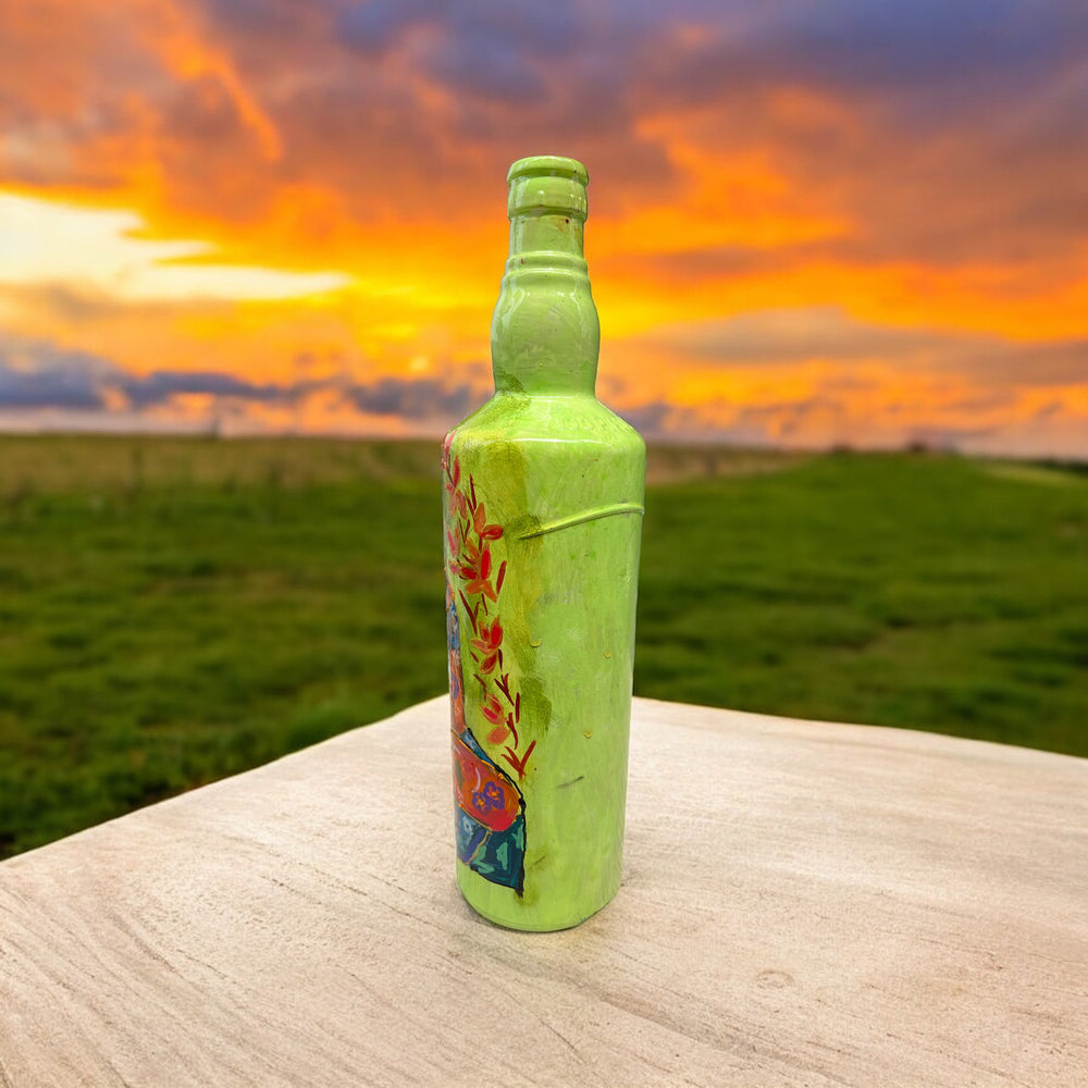 
                      
                        Hand Painted Glass Bottle - Serene
                      
                    