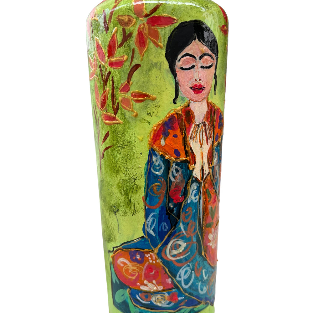 
                      
                        Hand Painted Glass Bottle - Serene
                      
                    