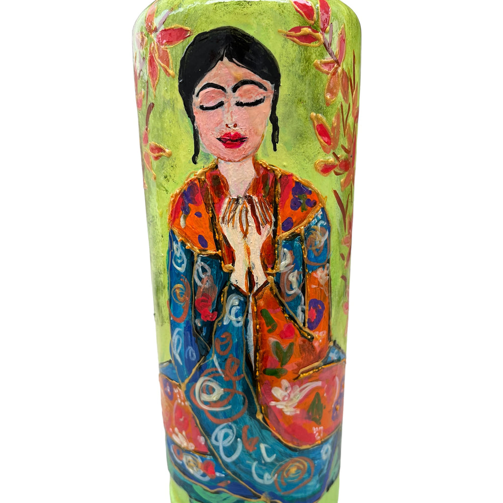 
                      
                        Hand Painted Glass Bottle - Serene
                      
                    