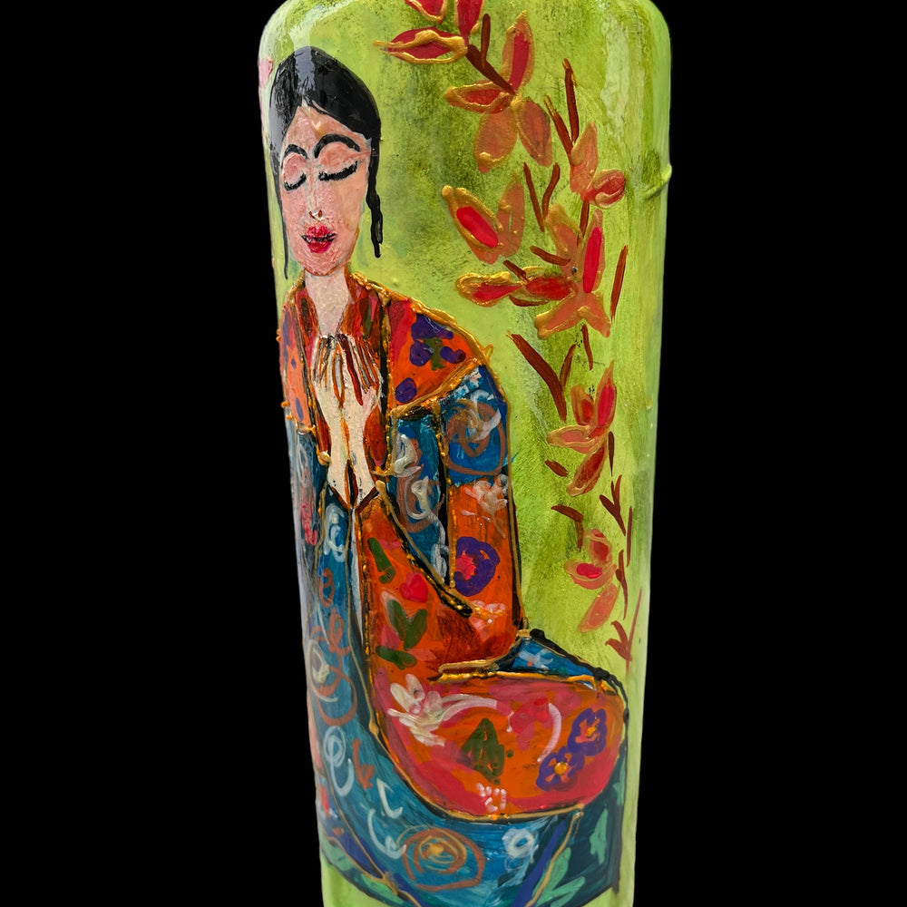 
                      
                        Hand Painted Glass Bottle - Serene
                      
                    