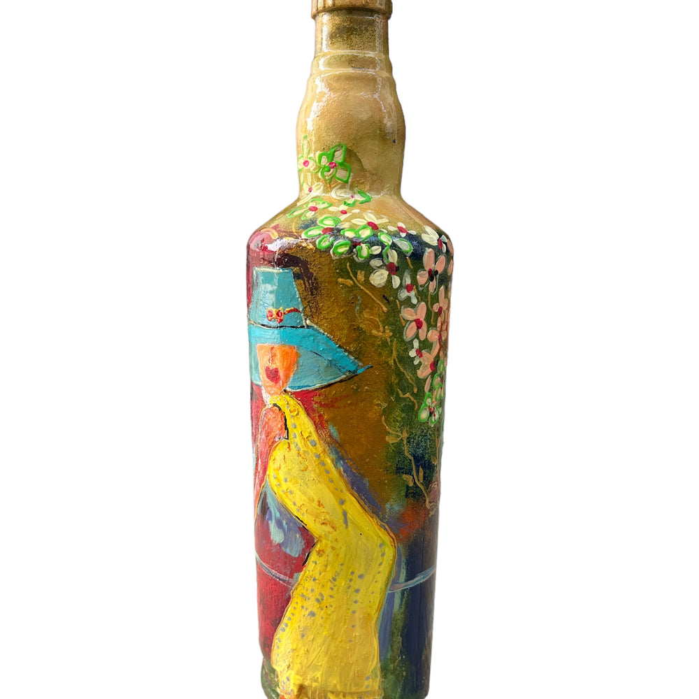 
                      
                        Hand Painted Glass Bottle - Yellow Dress
                      
                    