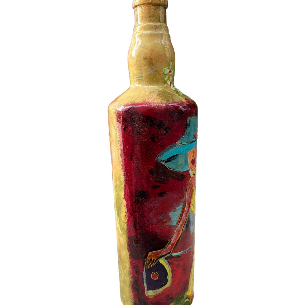 
                      
                        Hand Painted Glass Bottle - Yellow Dress
                      
                    