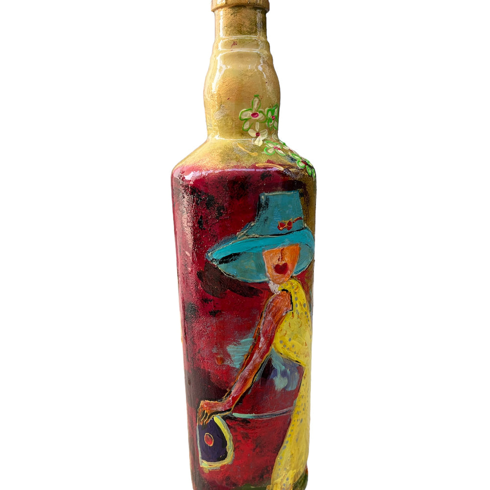 
                      
                        Hand Painted Glass Bottle - Yellow Dress
                      
                    