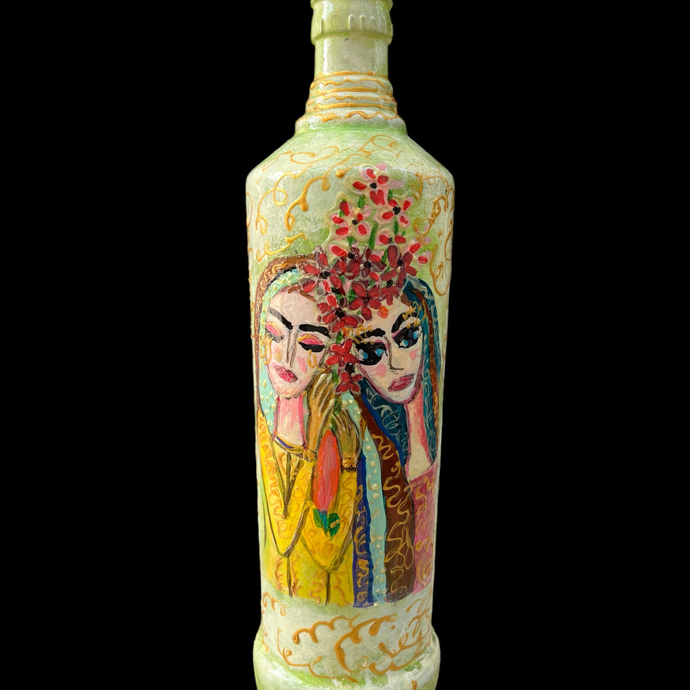 
                      
                        Hand Painted Glass Bottle - Friends
                      
                    